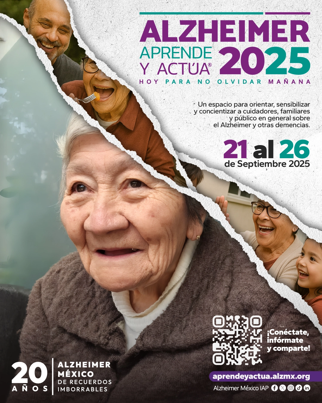 Cartel Alzheimer Aprende y Actúa 2025